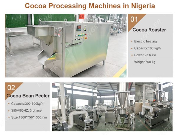 100 KG / H Cocoa Processing Machines in Nigeria